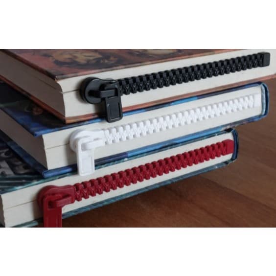 Marcador de Página Zíper Criativo | Bookmark Diferente e Divertido