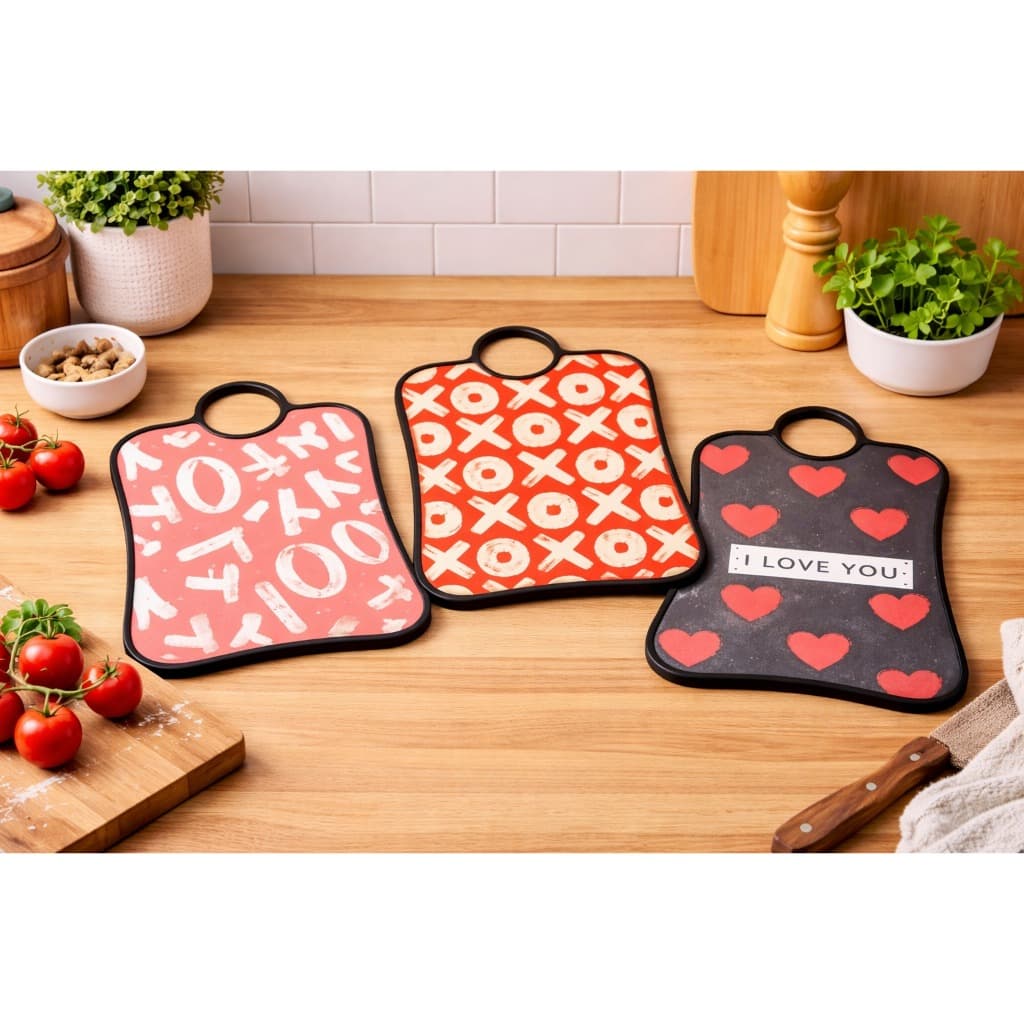 Tábua De Corte Para Carne Legumes E Frutas Cozinha Multiuso 27,5cmx37,2cm Presente de Natal