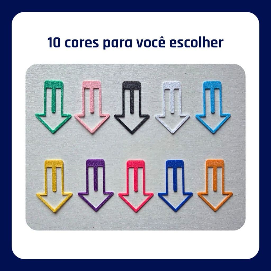 Marcador de Página Clip Criativo para Livros • Kit 10 20 30 ou 50