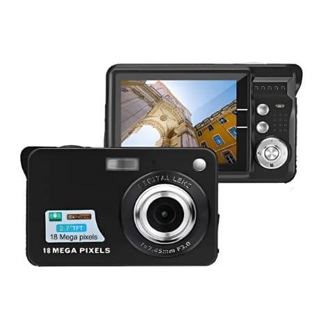 Câmera Digital 18 Mp Tela Lcd De 2,7, 8x Zoom Preto