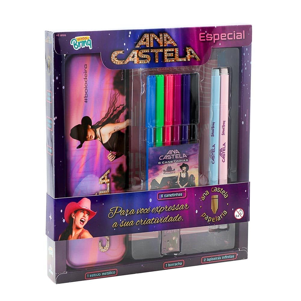 SCHOOLBRINQ - KIT PAPELARIA ESPECIAL - ANA CASTELA