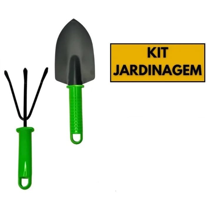 kit para jardinagem com pá e rastelo( pá para jardinagem + rastelo para jardinagem)