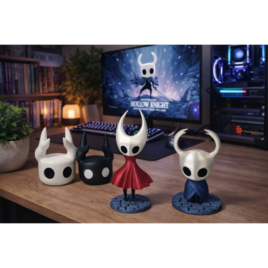 Boneco Hollow Knight O Cavaleiro E A Princesa Hornet | Decoração Gamer | Colecionavel