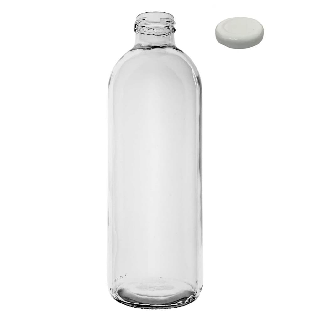 Kit c/ 6 ou 12 de Garrafas de Água Chá 1000ml Boca Larga p/ Geladeira Leite Suco