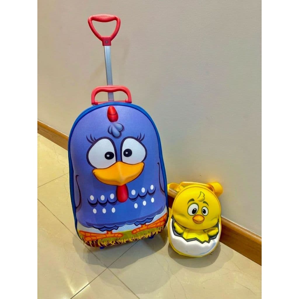 kit escolar galinha pintadinha 3d