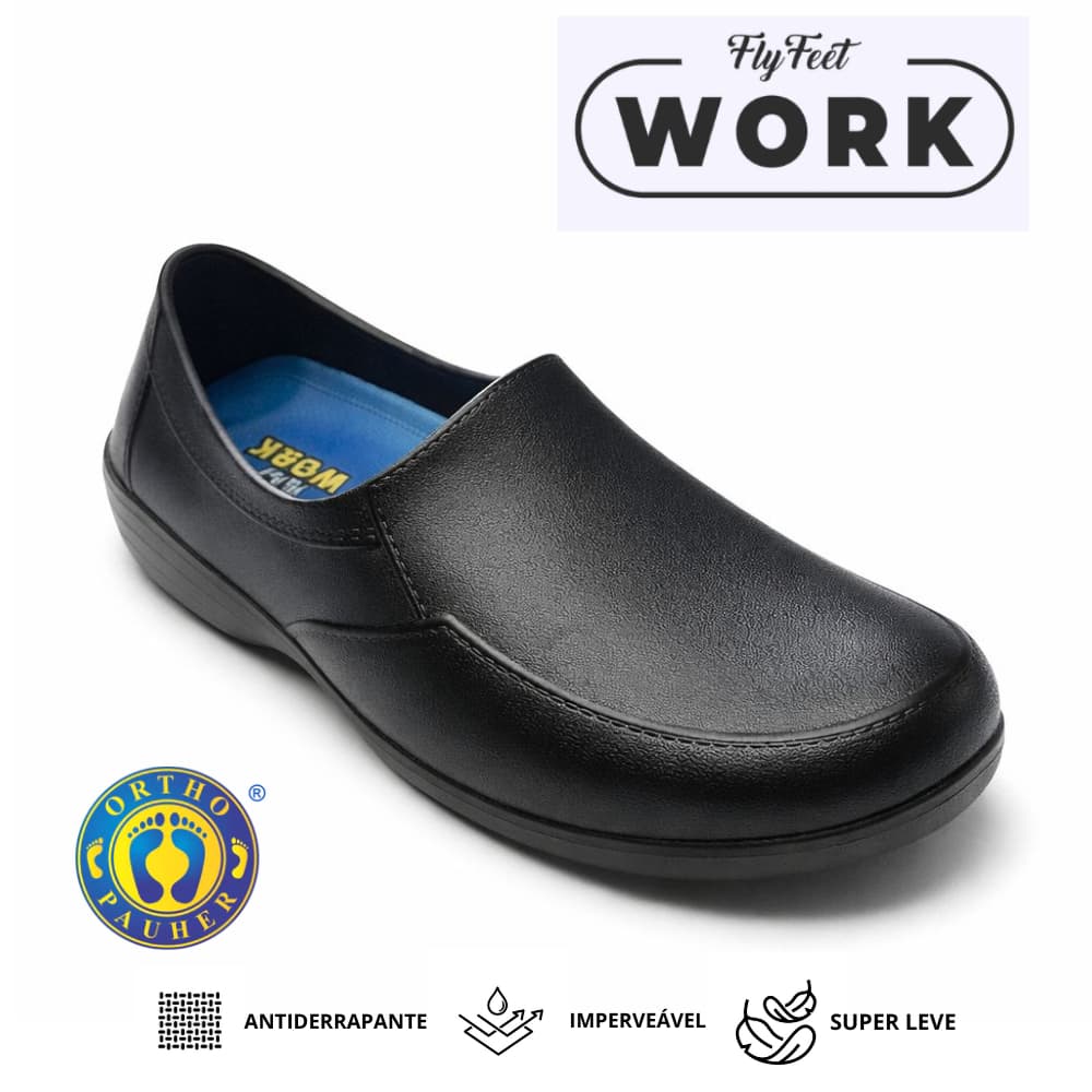 Sapato Calçado Fly Feet Work Super Leve Impermeável Antiderrapante Conforto EVA Premium
