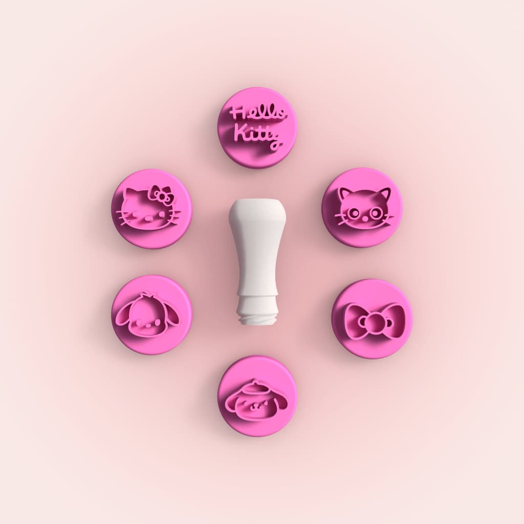 KIT 6 Carimbos Hello Kitty e Amigos Para Brigadeiros E Doces