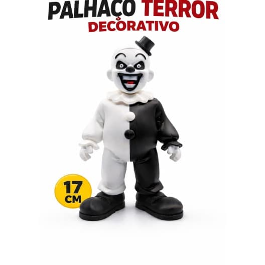 Palhaço Terror 17cm Decorativo Assustador Horror Colecionável Resistente Pronto Envio