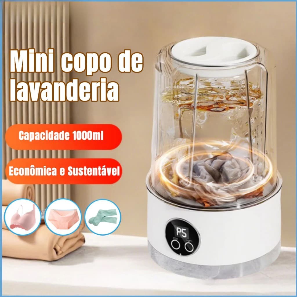 Mini copo de lavanderia sem fio máquina de lavar roupa portátil sem fio para a lavagem de roupa interior / meias