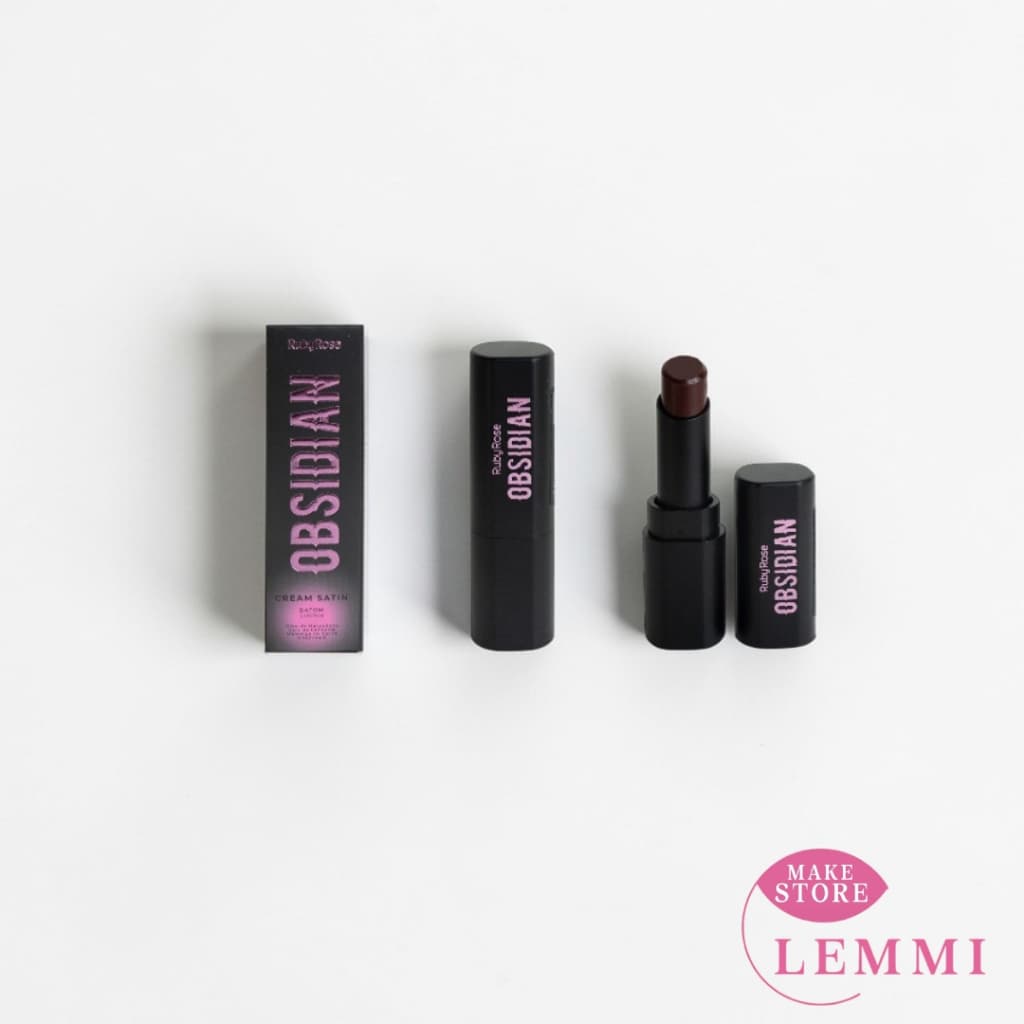 Batom Lábial Cream Satin Obsidian By Ruby Rose 3,5g