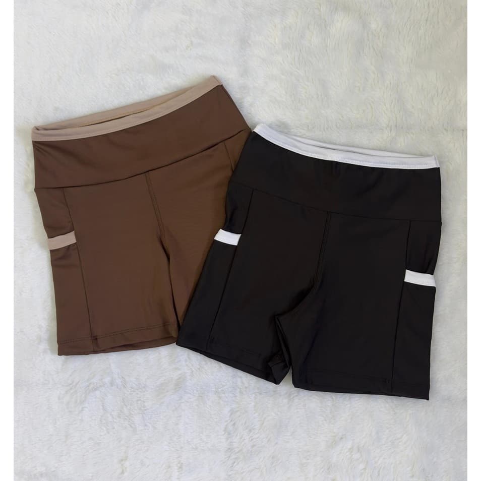 Kit 2 Shorts Com Bolsos Laterais Fitness Academia