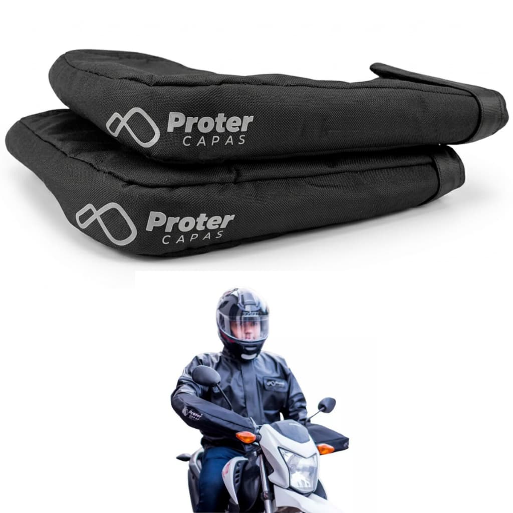 Luva Polaina De Guidão Protetor De Mão Para Moto Frio Chuva
