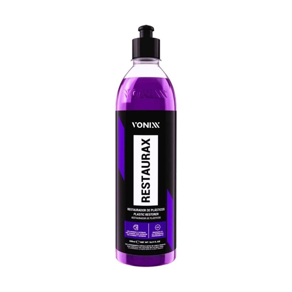 RESTAURAX RESTAURADOR DE PLÁSTICOS VONIXX 500ML – RENOVAÇÃO E PROTEÇÃO UV