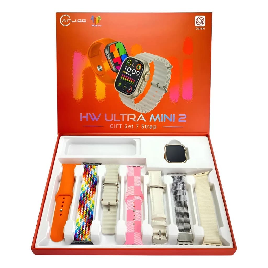 Smartwatch Hw Ultra Mini 41mm Gps Ia Chat Gpt Várias CoresSmartwatch Hw Ultra Mini 41mm Gps Ia Chat Gpt Várias Cores Sma