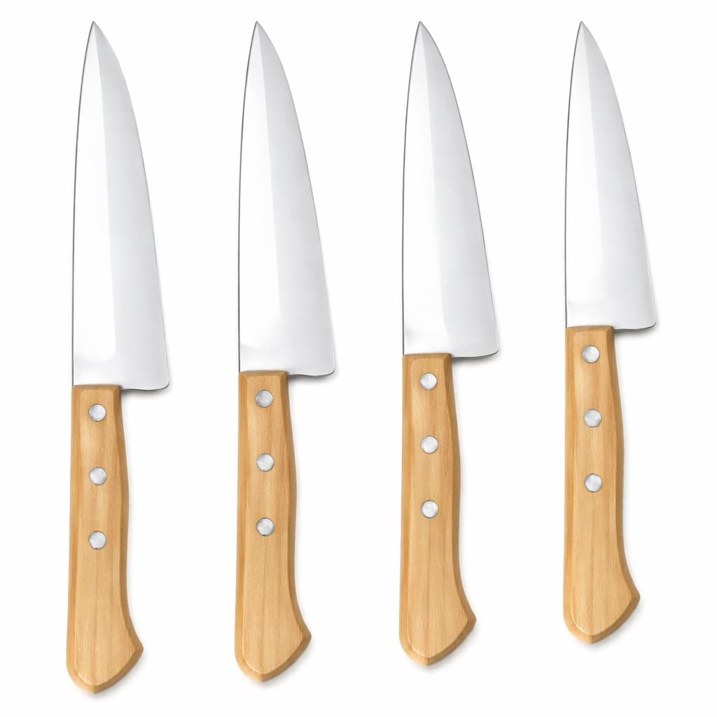 Kit 4 Facas Tramontina Peixeira Aço Carbono 6 pol