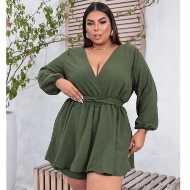 Macaquinho Duna Plus Size 50 ao 56