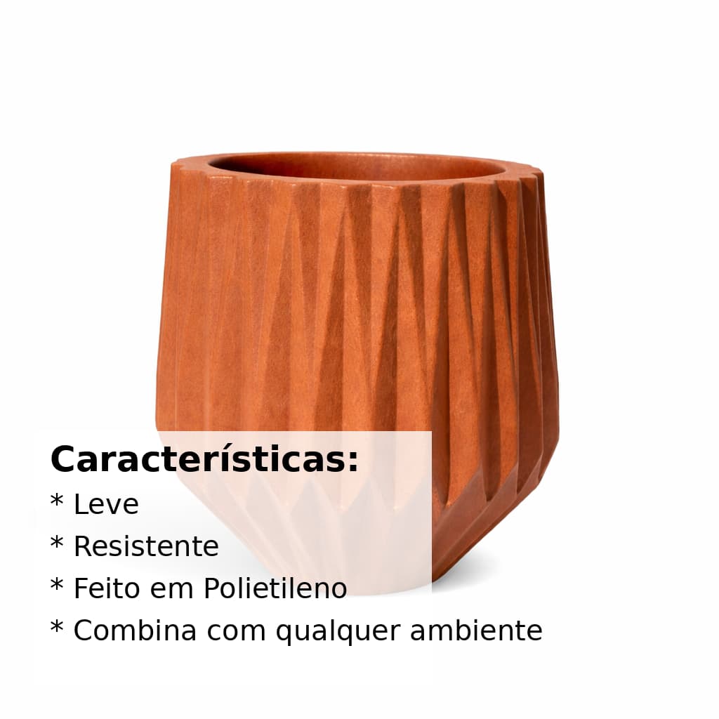Vasos Para Planta -125- Modelo Origami de Polietileno Jardim Casa Sala Luxo G