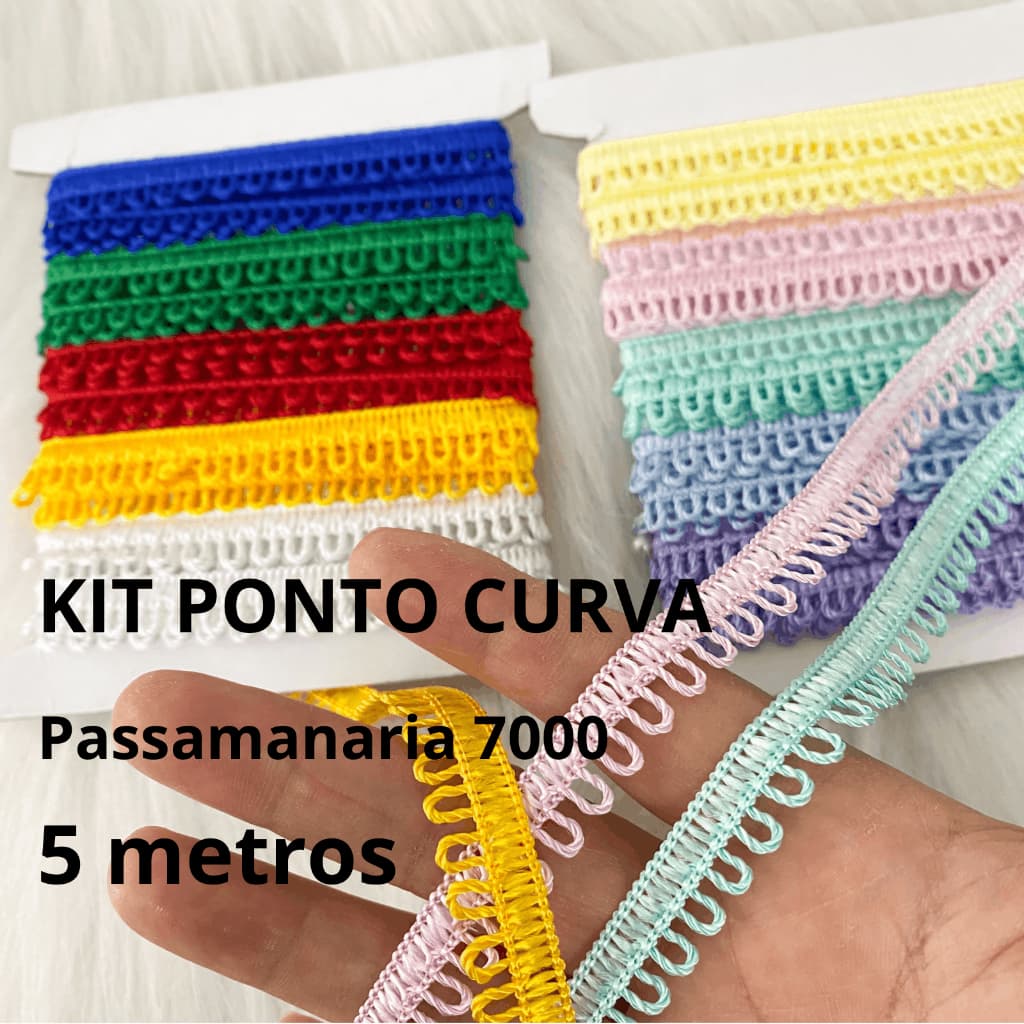 KIT Passamanaria PONTO CURVA, 5 METROS, 10mm, 7000 São José