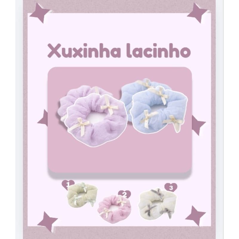 kit xuxinhas fofas - 2 unidades / cute / aesthetic
