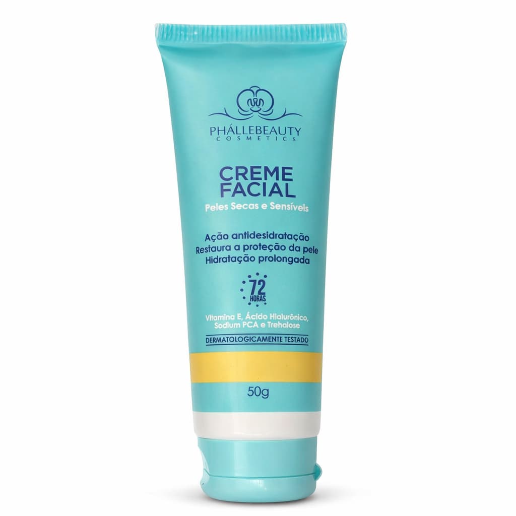 Creme Facial para Peles Secas e Sensiveis Phallebeauty