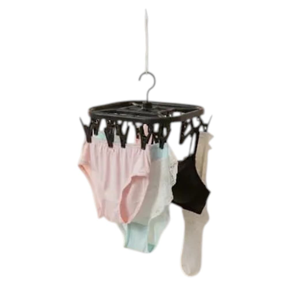 Varal de Roupa Intima Portatil Calcinha Cueca Meias 16 Prendedores