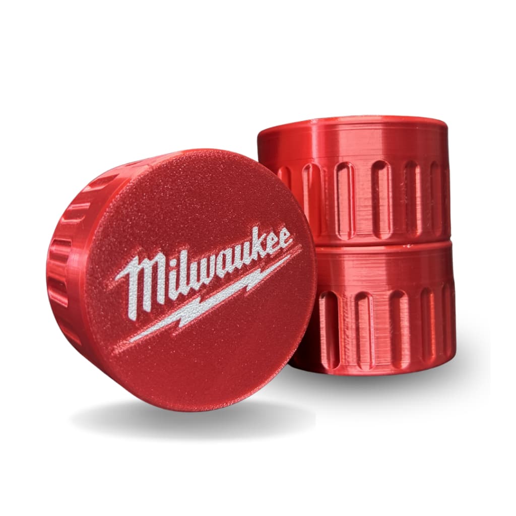 KIT 3 PORTA PARAFUSO RECIPIENTE POTE ORGANIZADOR PARAFUSO PREGOS MILWAUKEE VERMELHO ROSQUEAVEL