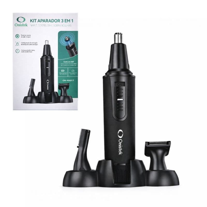Aparador Removedor de Pelos Elétrico / Portátil para Nariz / Orelha / Rosto / Depilador Facial Profissional