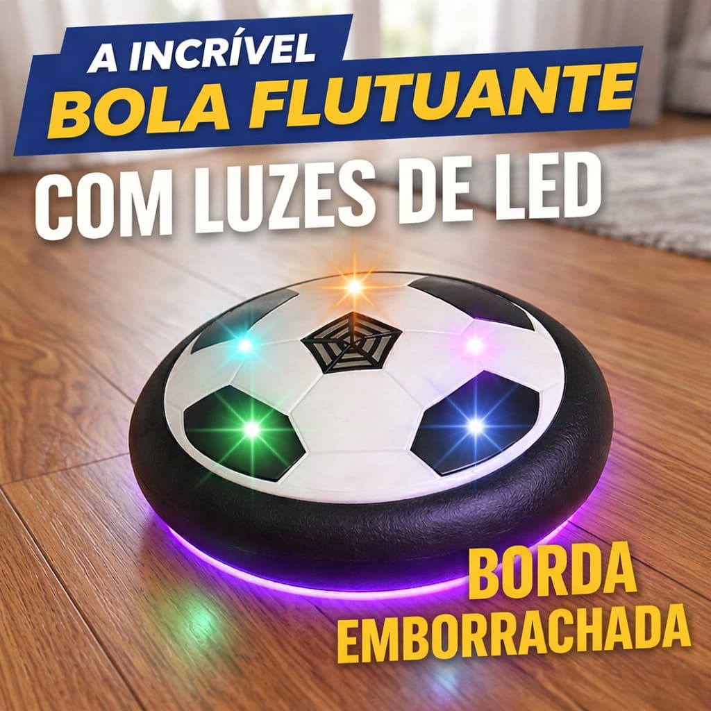 Bola De Futebol Elétrica Flutuante Para Crianças Jogos Esportivos Indoor LED Piscante Kid Outdoor