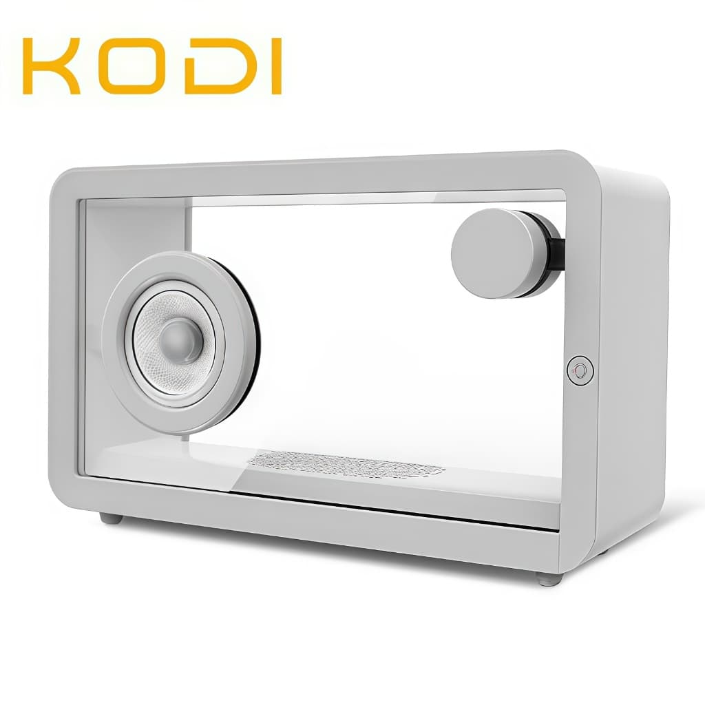 Caixa de Som Bluetooth transparente Caixinha Som Portatil Potente com LED 5 modos 7 RGB -C1