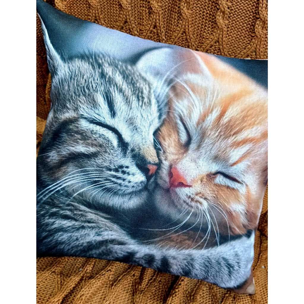 Capa de Almofada 45x45cm Estampada Gato - Variação 02
