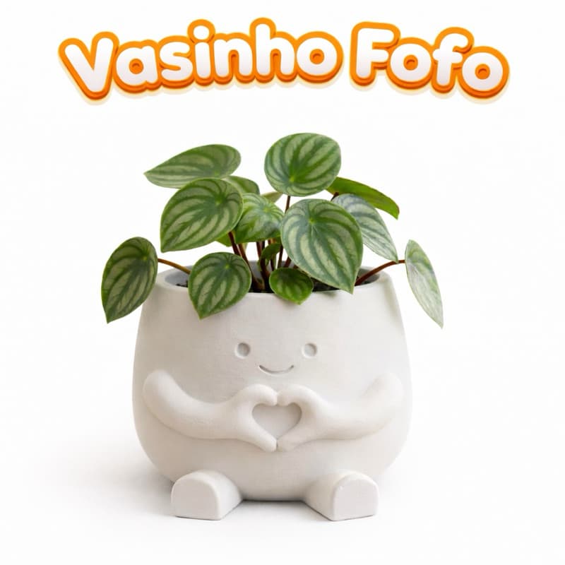 Vaso Decorativo Fofo para Plantas Suculentas Cachepô Criativo Presente Criativo