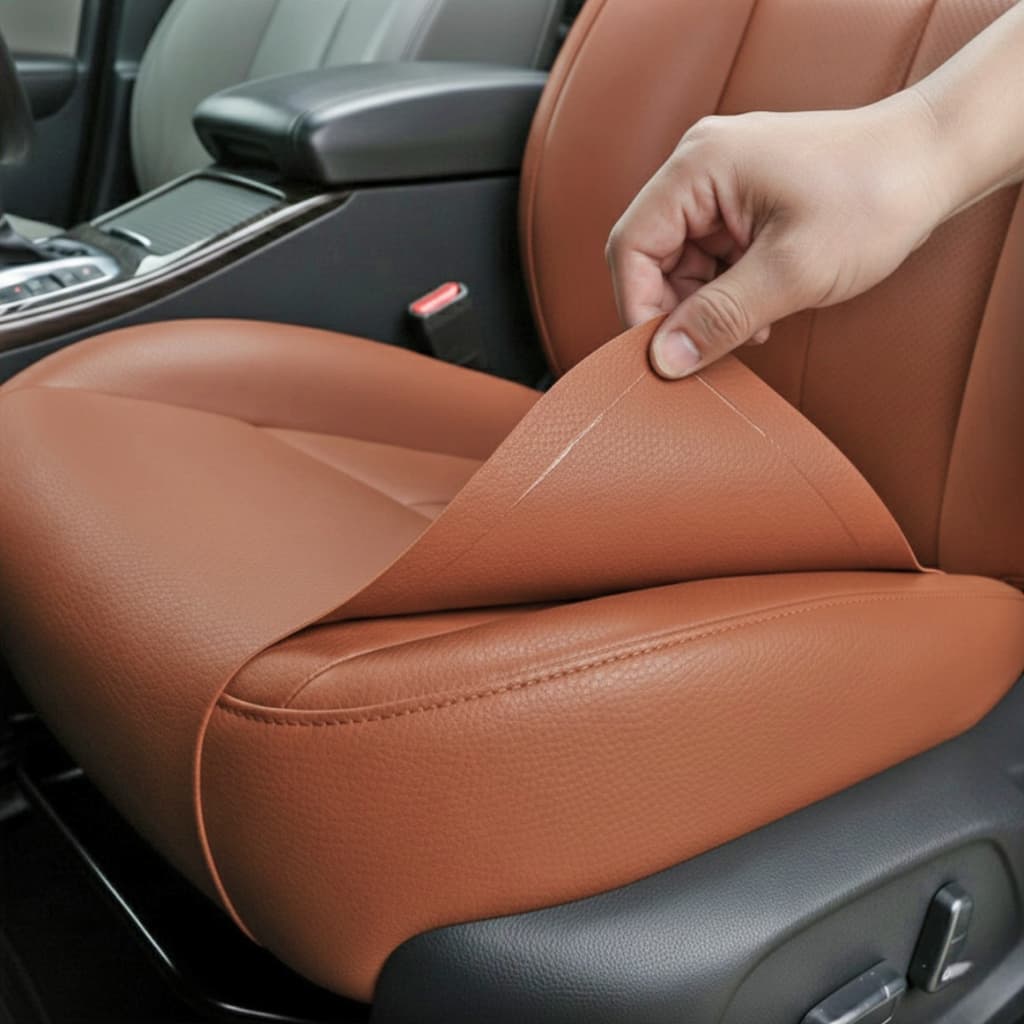 Couro Auto Adesivo para Reparo e Revestimento para Sofá - Bolsa - Carro - parede - cadeira - moveis 1,50 X 50 CM
