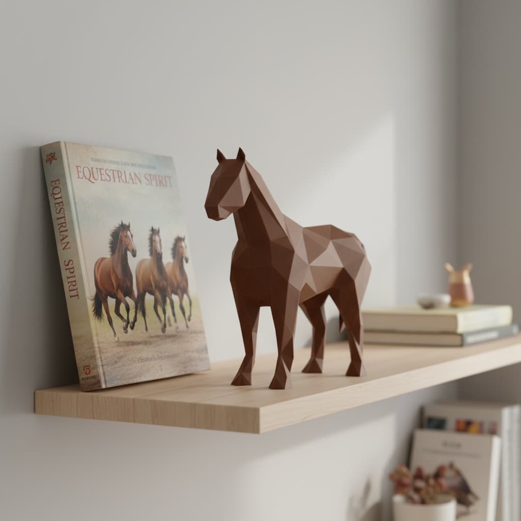 Cavalo Decorativo 15 Cm / Enfeite, Cavalinho - Toque 3d
