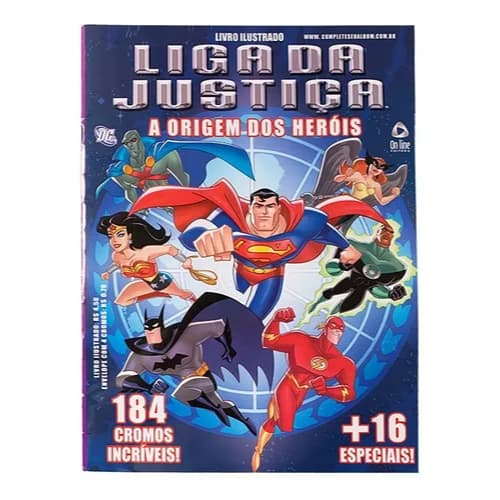 Álbum de Figurinhas Liga da Justiça - A Origem dos Heróis - Vazio