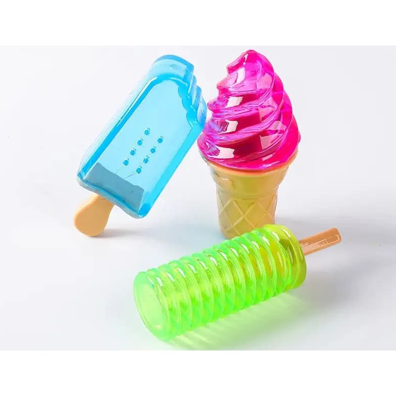 Mordedor Homepet Sorvete Gelado 12cm Rosa Com Brinquedo Cães