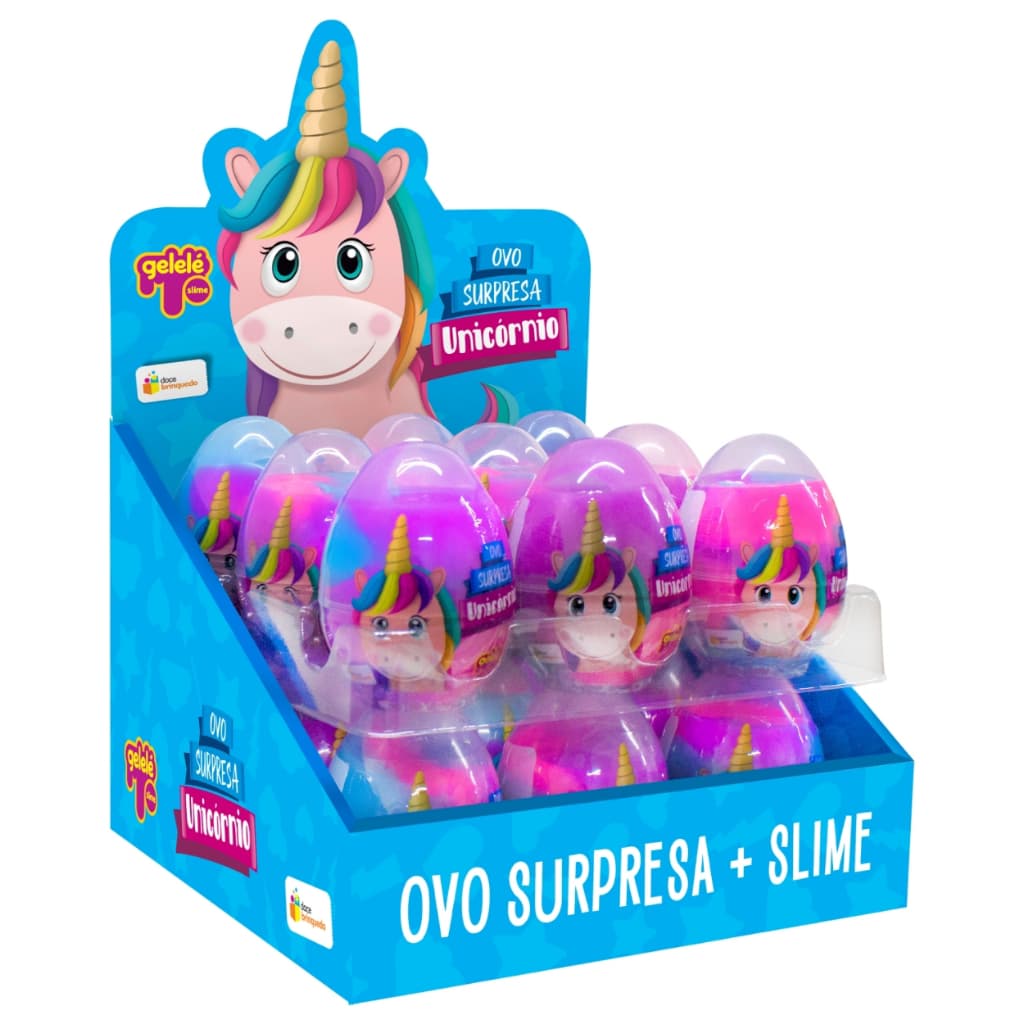 OVO SURPRESA+SLIME UNICORNIO.CORES ENVIADAS ALETORIAMENTE!!