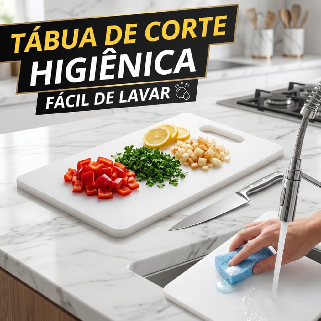 Tábua de Plástico Branca Resistente para Carne 37X23CM Cozinha Higiênica Uso Diário ENVIO IMEDIATO!!