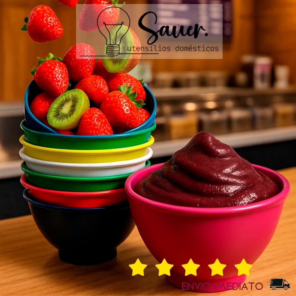 Cumbuca Tigela Bowl 800ml - 10 Unidades Cores Sortidas | Sopas, Caldos e Porções