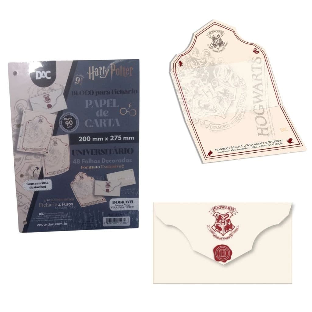 Bloco Papel de Carta 48 Folhas Decoradas 90g - Dac