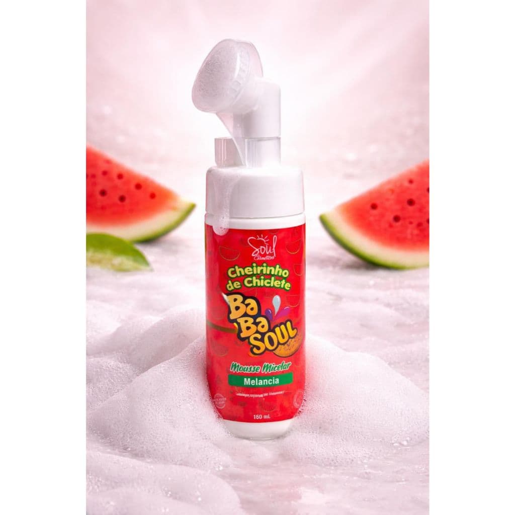 Mousse Micelar Baba Soul Soul Cosmetics Melancia Limpeza Facial