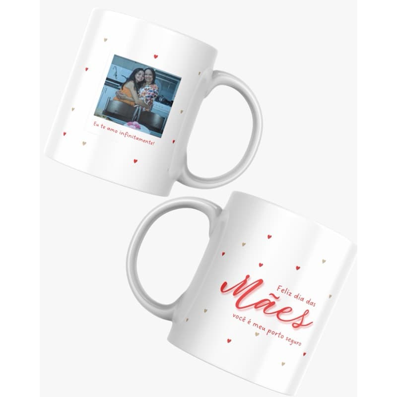 Caneca Dia das Mães Personalizada com Foto Nome Presente para Mãe