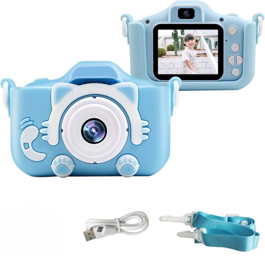 📸 Câmera Infantil Digital 1080p Dupla Tela IPS Recarregável + Capa