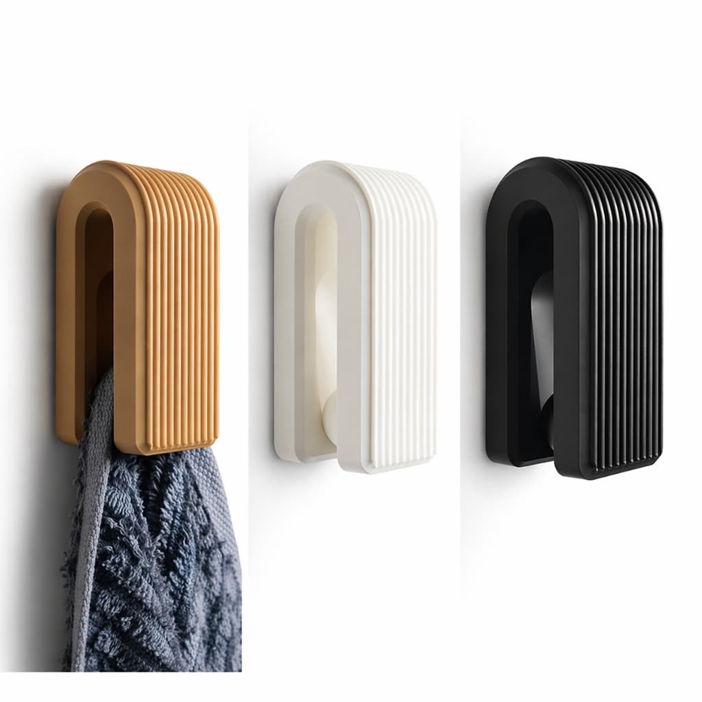 Gancho Moderno para Toalha | Suporte de Parede em PLA | Porta Toalha Minimalista Banheiro