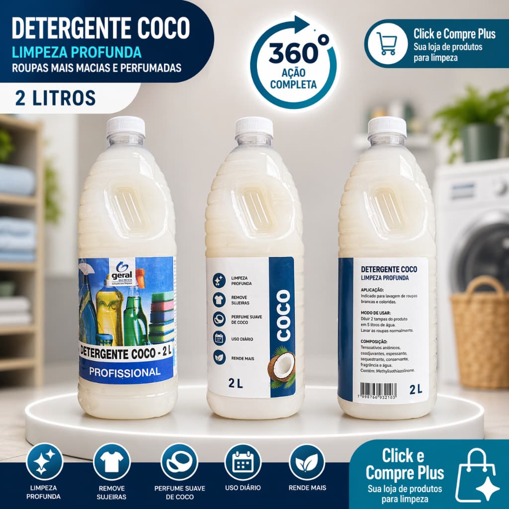 Detergente de Coco PROFISSIONAL 2L Geral Química