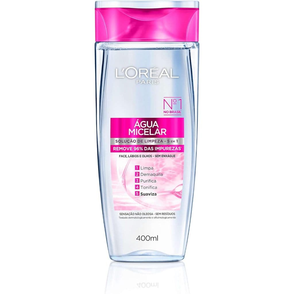 Água Micelar L'Oréal Paris Dermo Expertise Solução de Limpeza 5 em 1 Loreal 400ml