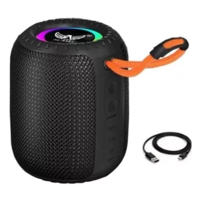 Caixa de Som Portátil Potente Bass Bluetooth RGB/FM/TWS/SD Resistente a água IPX7 AL-8381 Original