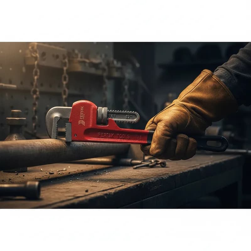 Chave de Grifo 12” Heavy Duty Aço Carbono  Fertak – Alta Resistência e Precisão Profissional