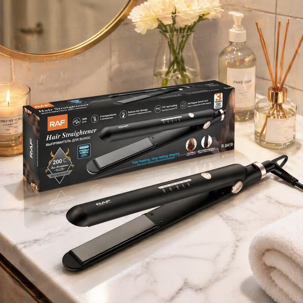 Chapinha  Alisador de Cabelo – Placas de Cerâmica, 5 Temperaturas, Liso Perfeito e Brilho Profissional - Prancha