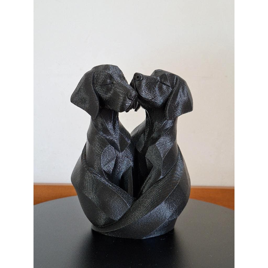 Estátua Labradores Apaixonados - Decoração Dia dos Namorados
