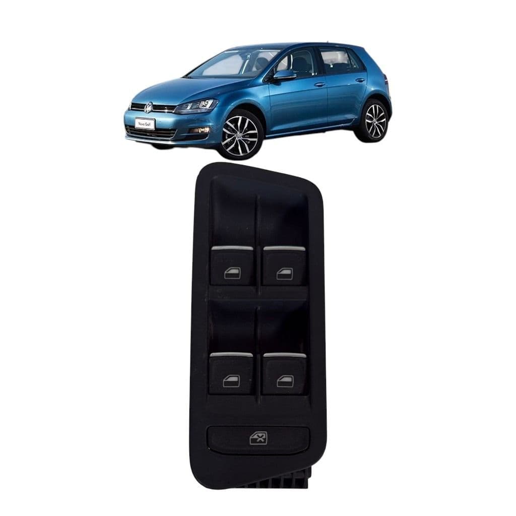 Comando do Vidro Elétrico Volkswagen Golf 2014 a 2016 Usado – Peça Original